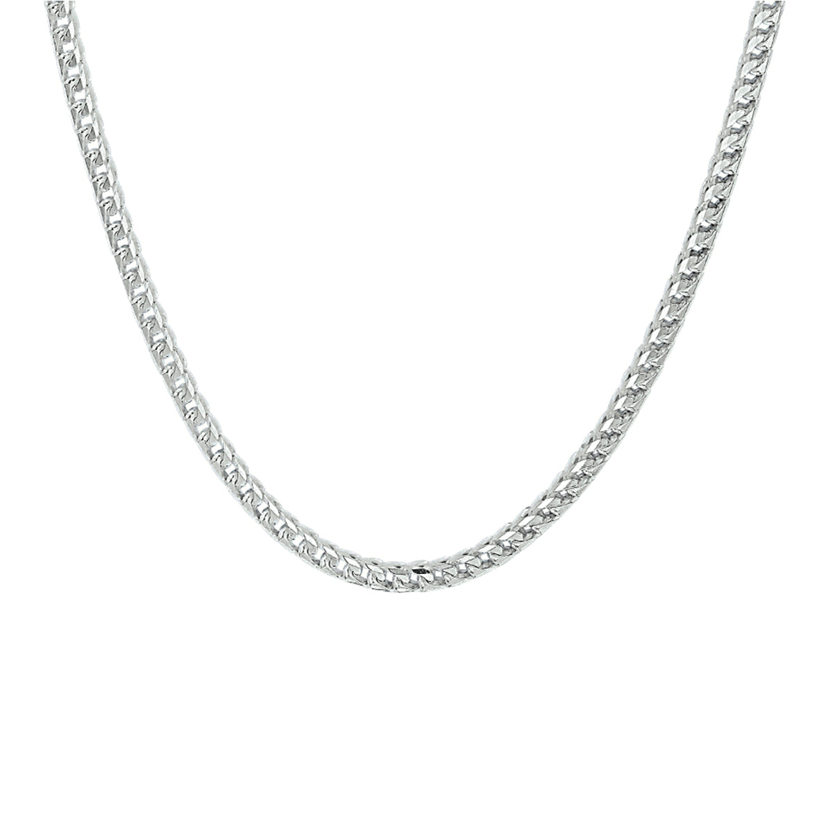 Zilveren collier gourmette 3mm | 50 cm