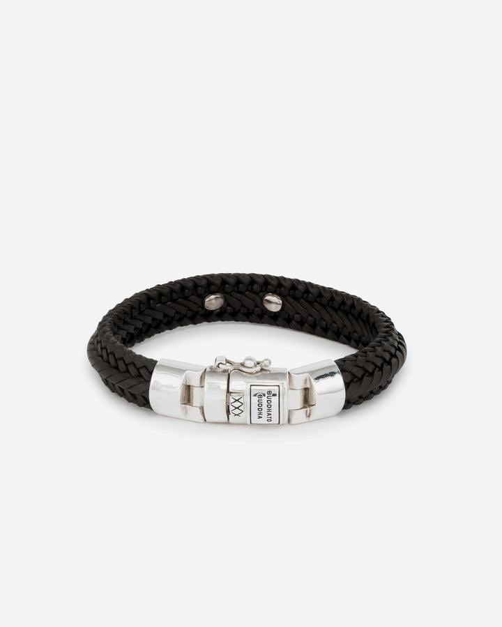 BUDDHATOBUDDHA - Armband Nurul small leer bruin | E