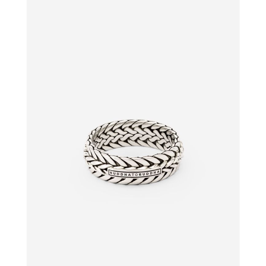 Buddhatobuddha - Ring Nurul/Ellen Mix Zilver  | 17,5