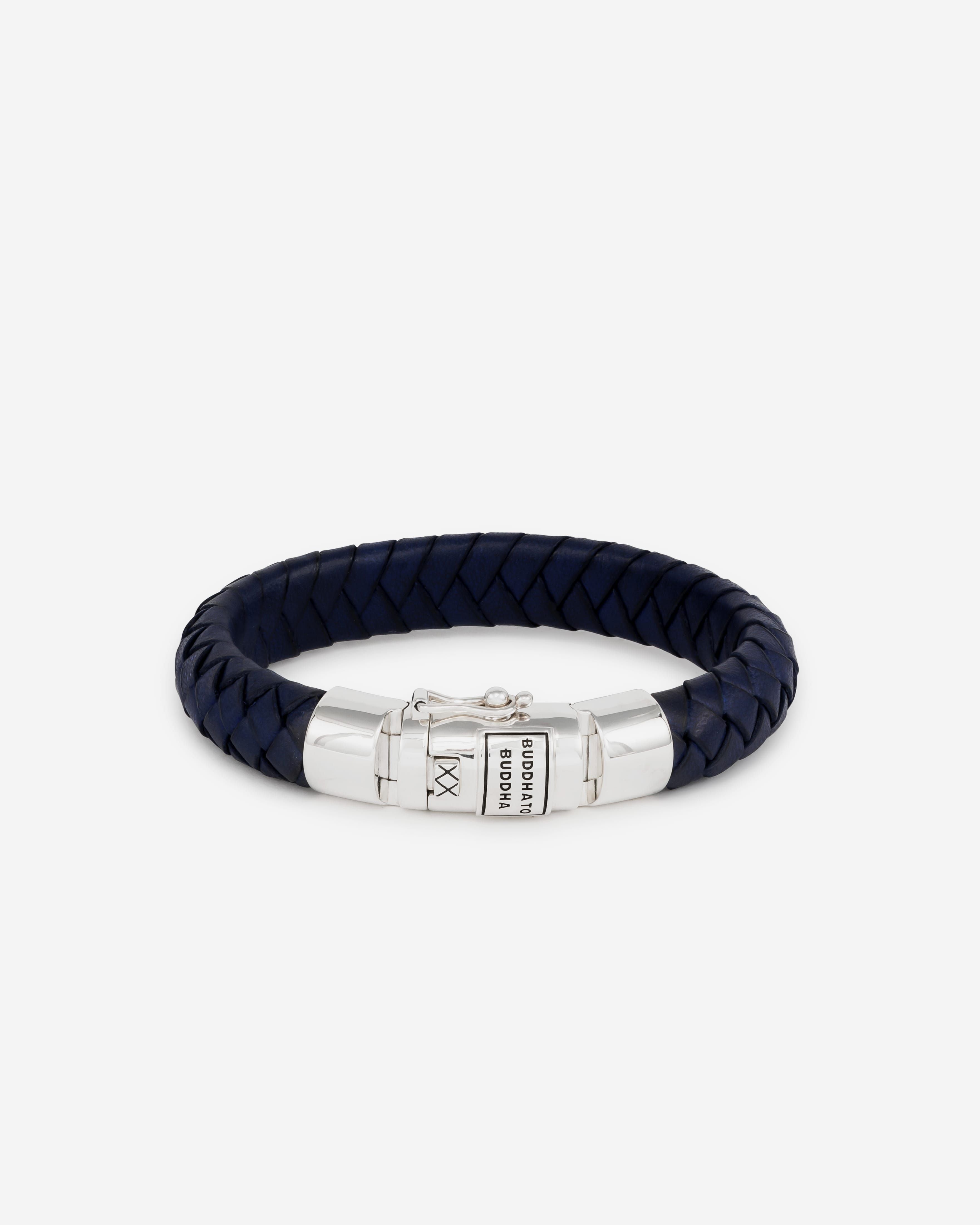 BUDDHATOBUDDHA - Armband Ben Leather navy | E