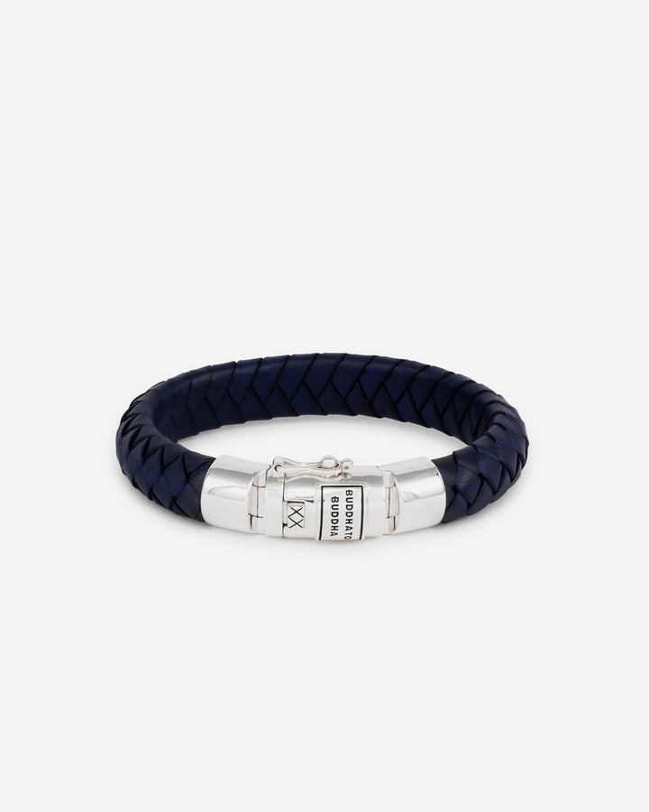 BUDDHATOBUDDHA - Armband Ben Leather navy | E