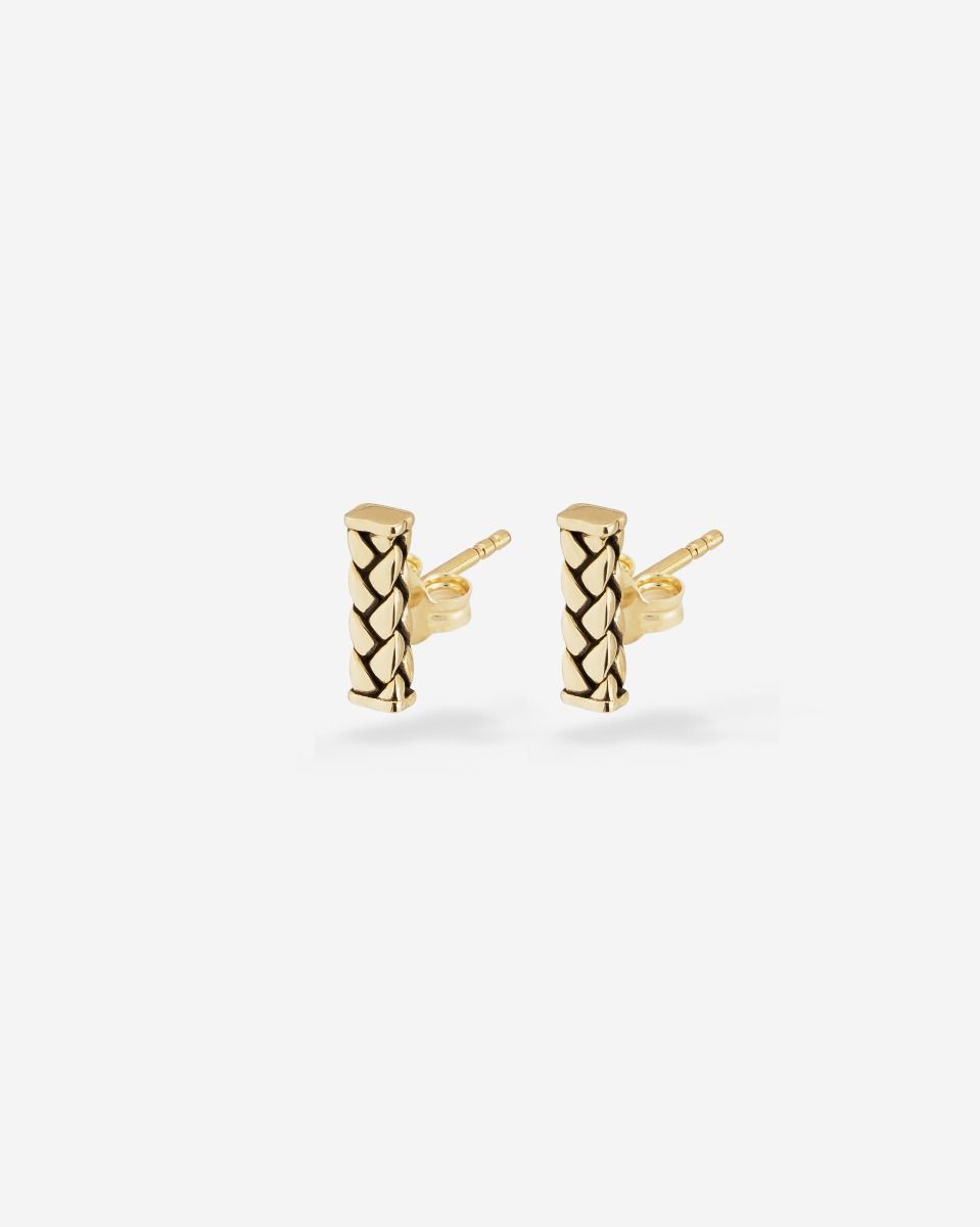 BTB - OORKNOPJES GEORGE GOUD 14KT