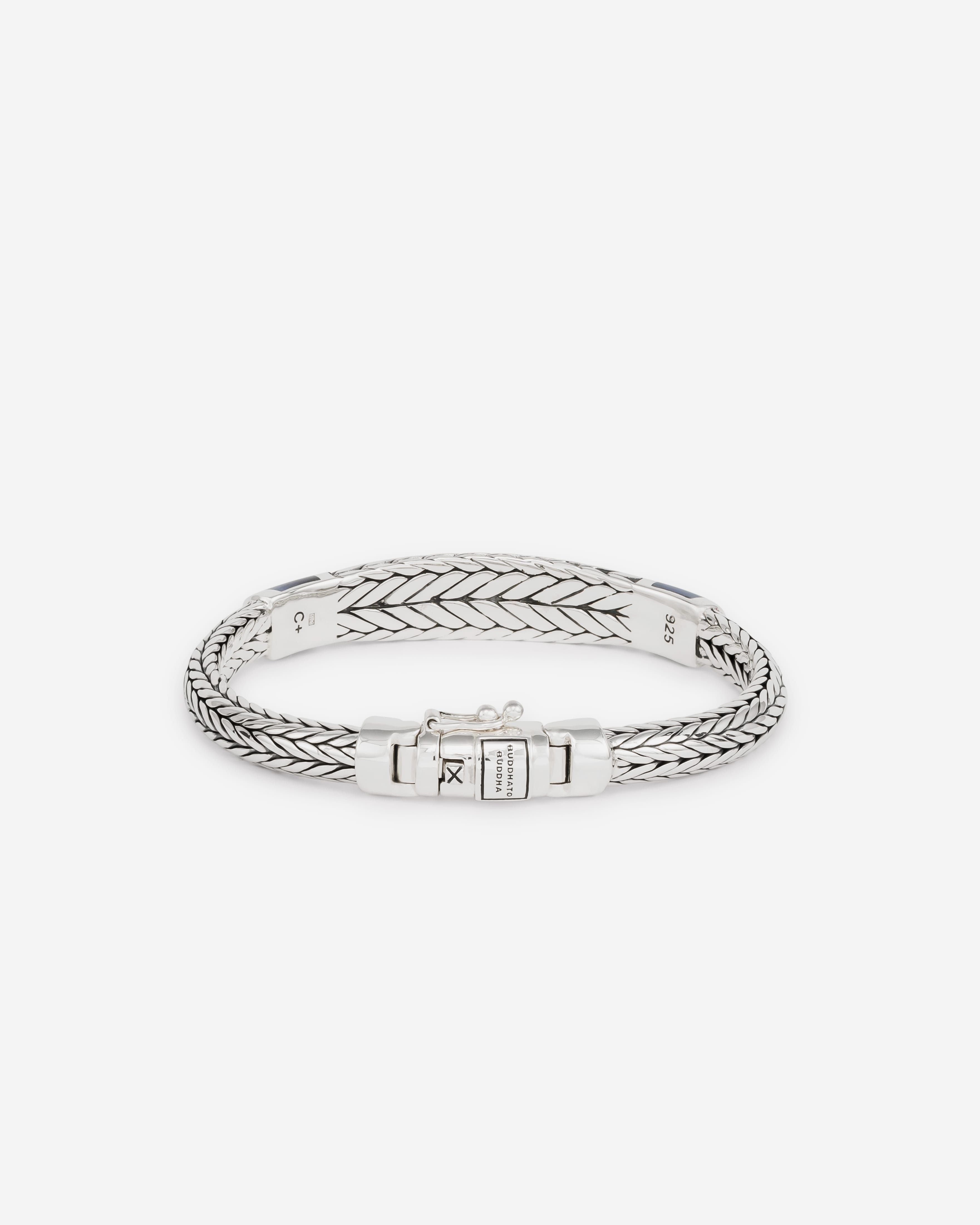 BUDDHATOBUDDHA - Armband Ellen XS stone tijgeroog navy | E