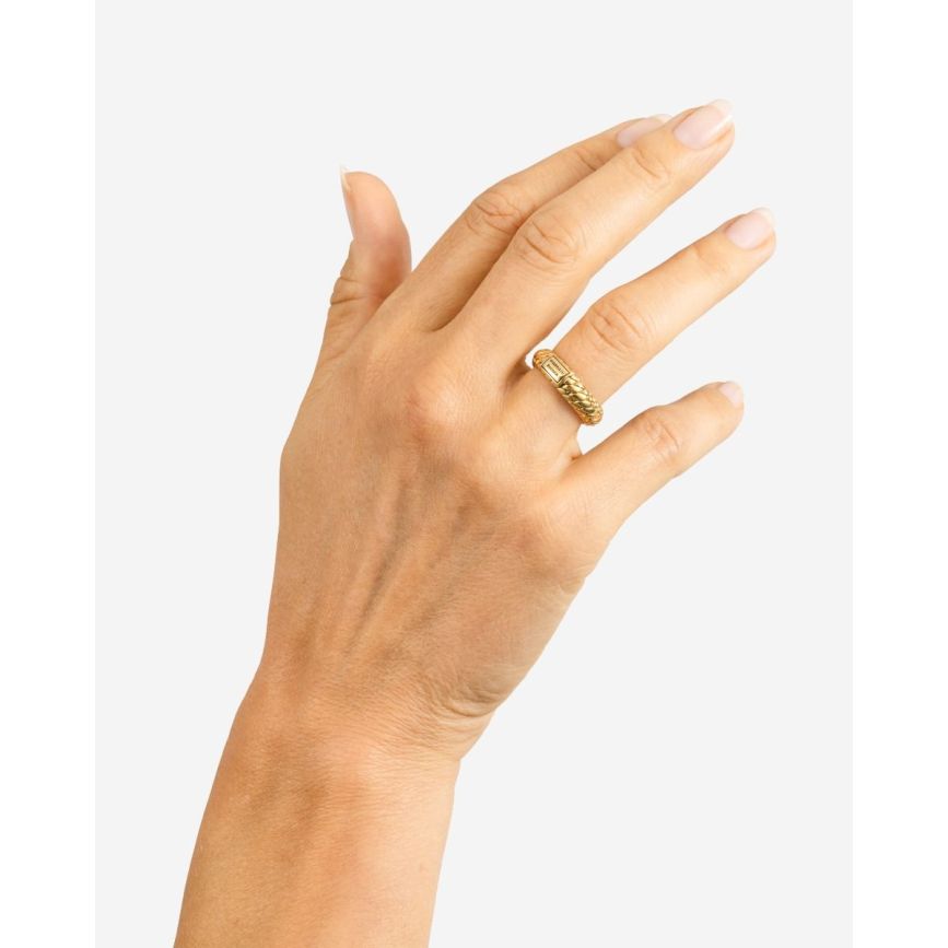 Buddhatobuddha - Ring Ben XS verguld  | 17