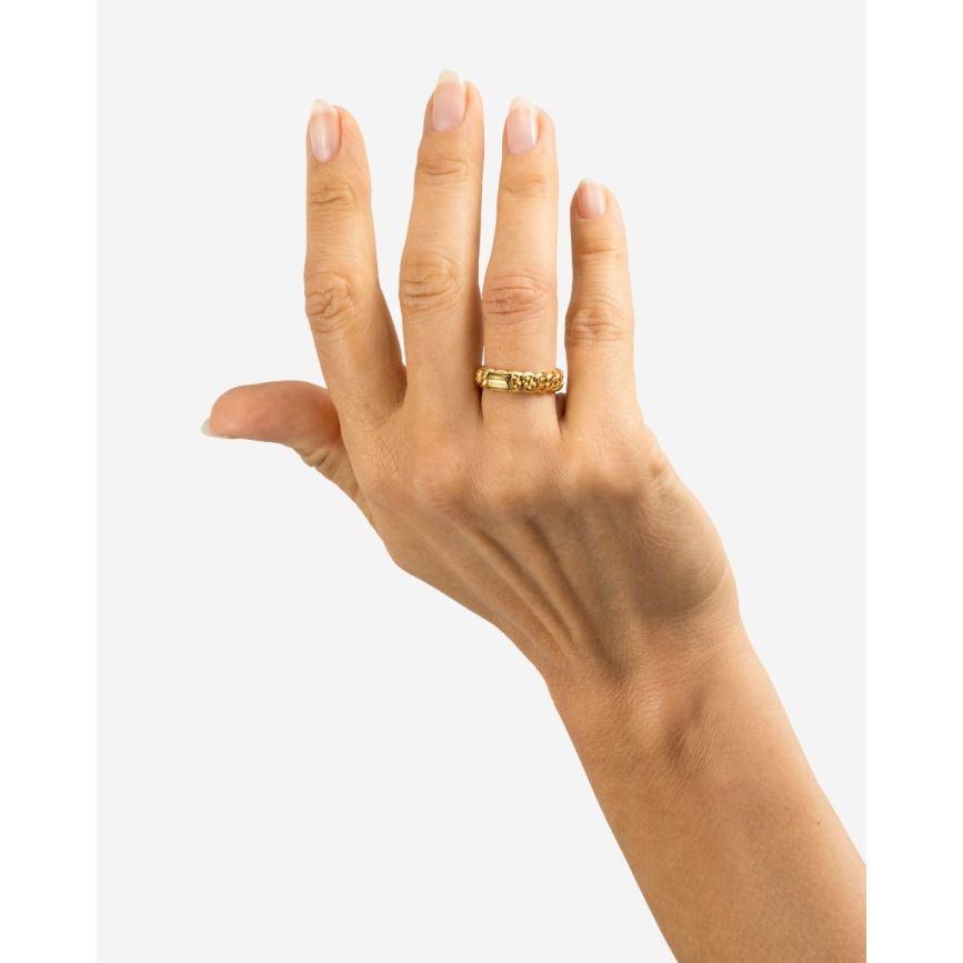 Buddhatobuddha - Ring Nathalie XS verguld  | 17