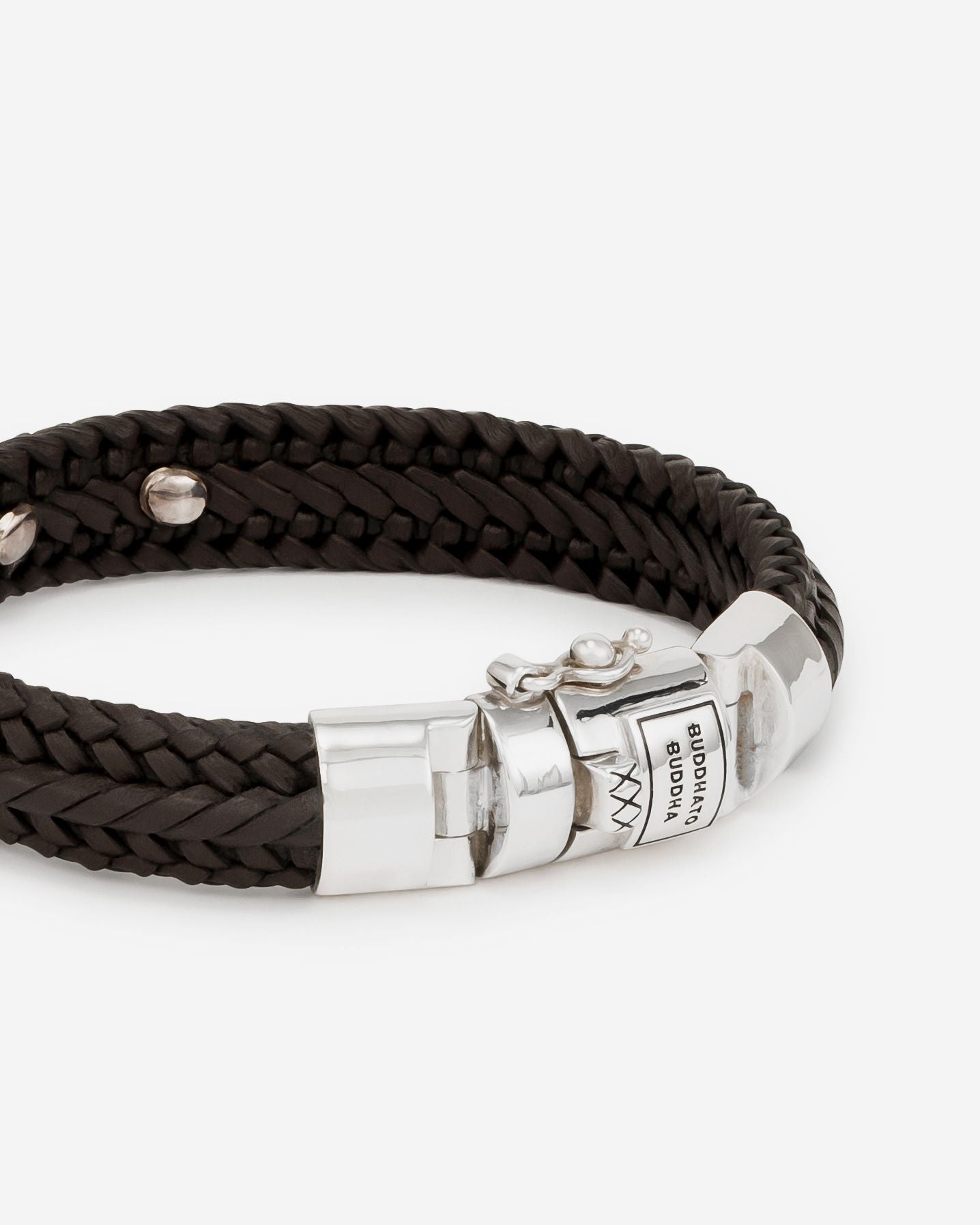 BUDDHATOBUDDHA - Armband Nurul small leer bruin | E