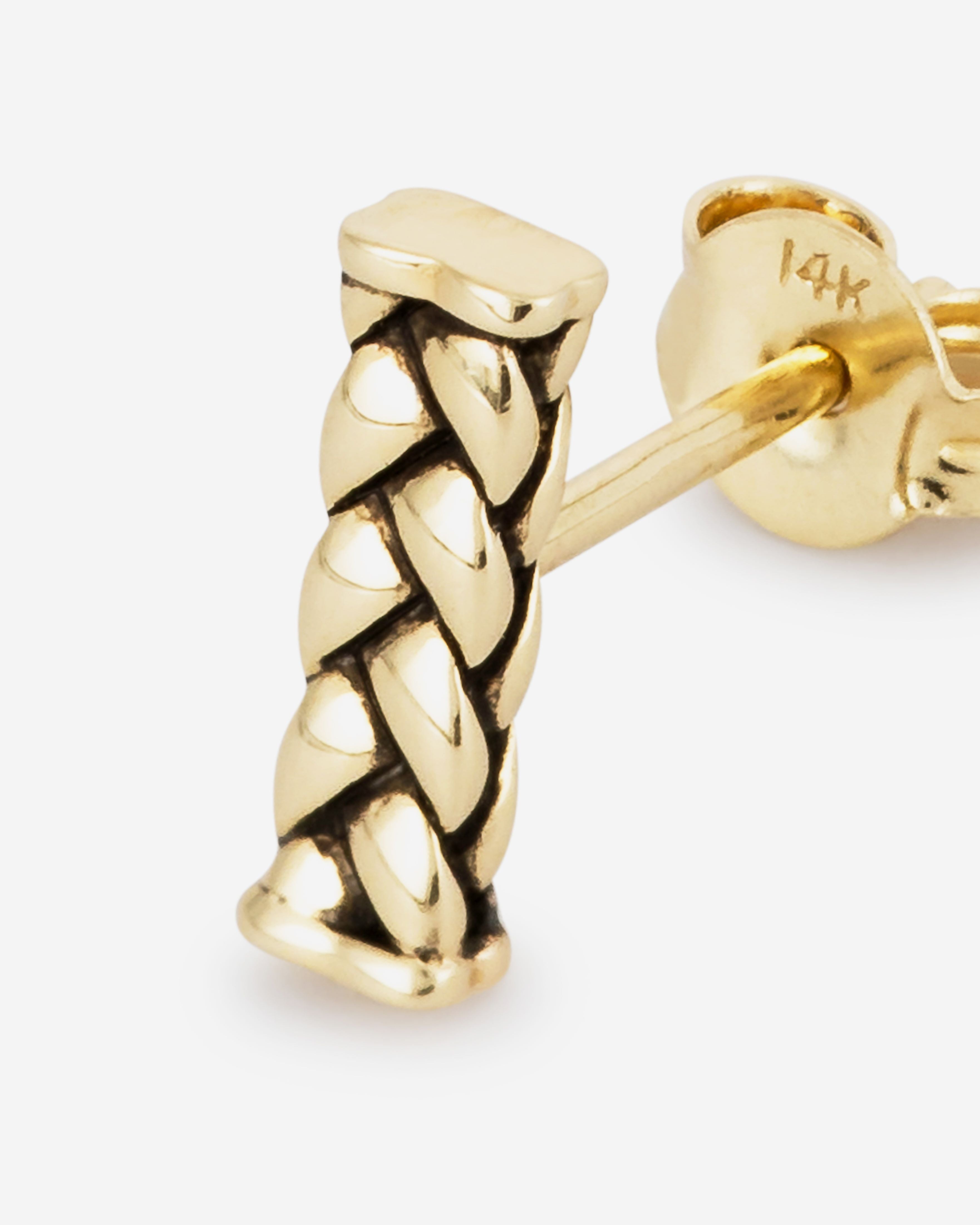BTB - OORKNOPJES GEORGE GOUD 14KT