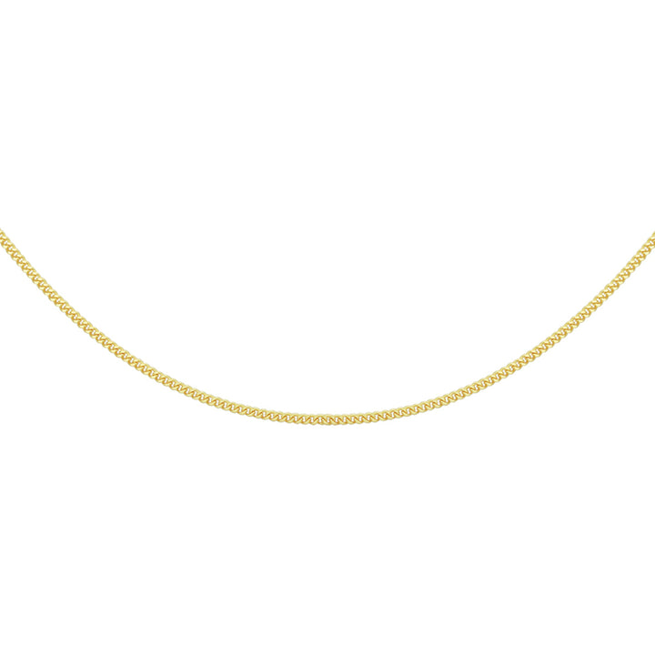 14krt geelgouden collier gourmette 4-zijdes geslepen 1,0 mm - 41-43-45cm