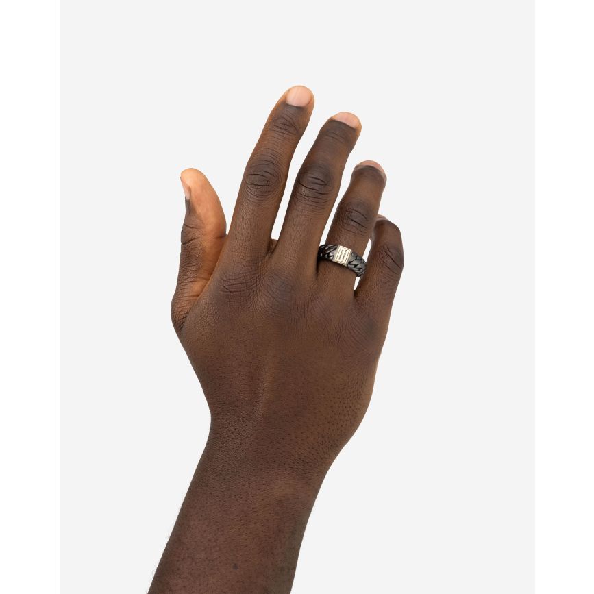 Buddhatobuddha - Ring Ben Small Zwart Rhodium Goud 14kt | 21