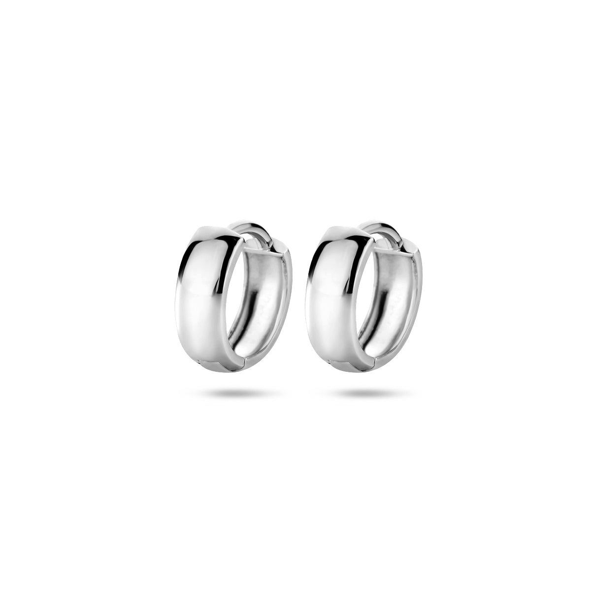14krt witgouden klapoorringen | 12x3,2mm