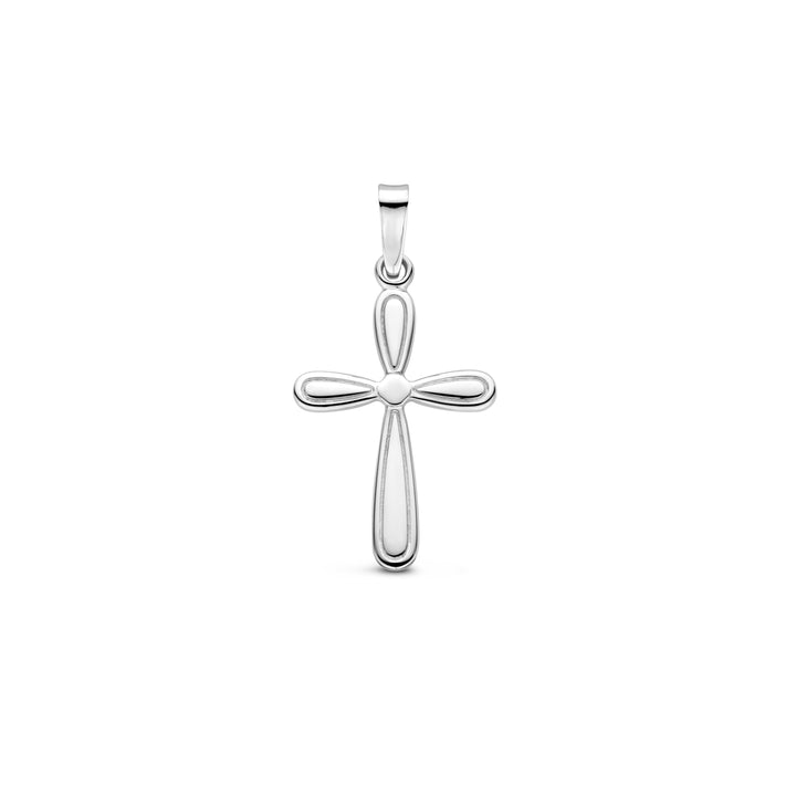 Zilveren hanger kruis | 25x16mm