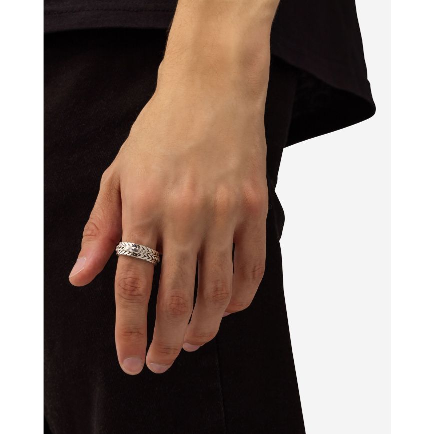 Buddhatobuddha - Ring Nurul/Ellen Mix Zilver  | 17,5