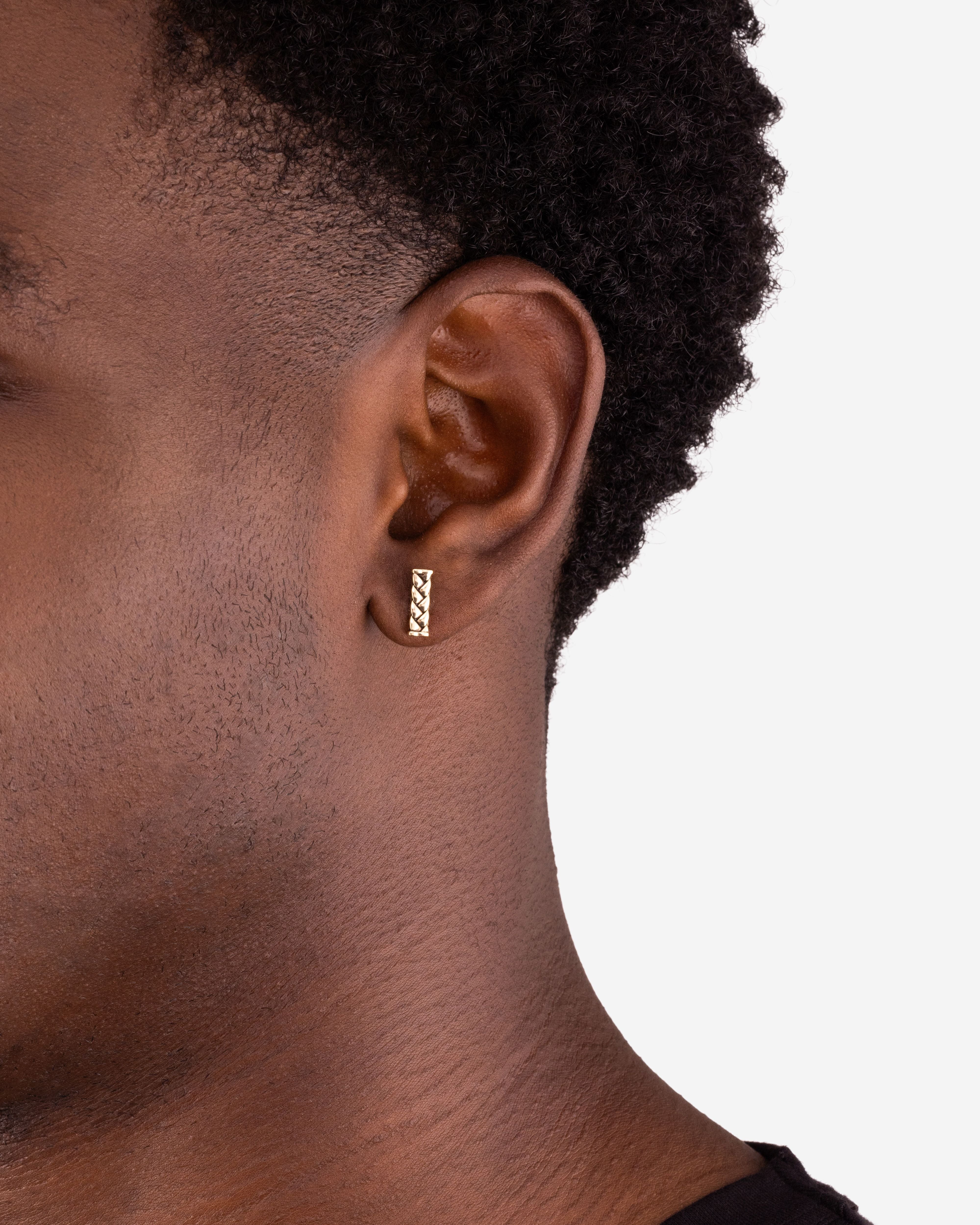 BTB - OORKNOPJES GEORGE GOUD 14KT