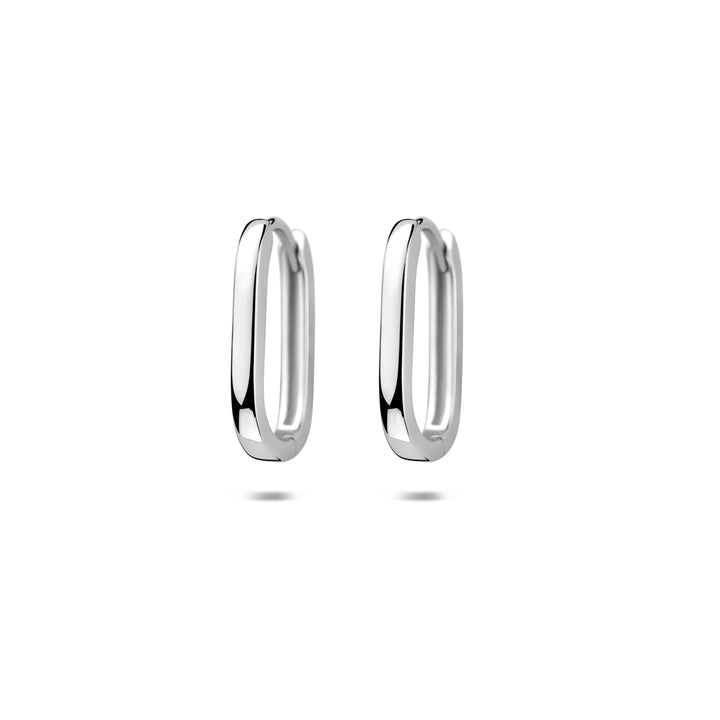 Zilveren klapoorringen | 16.5x2mm