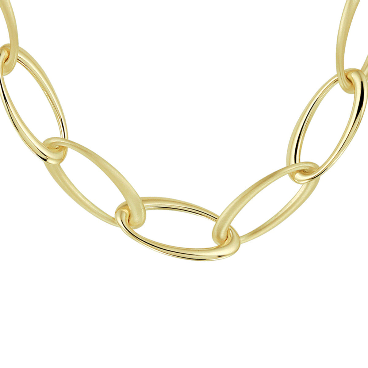 14krt geelgouden collier anker 13mm - 47 cm