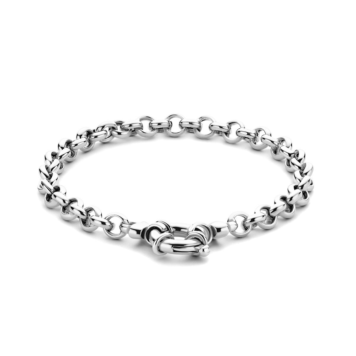 Zilveren armband jasseron 5,5mm | 21 cm