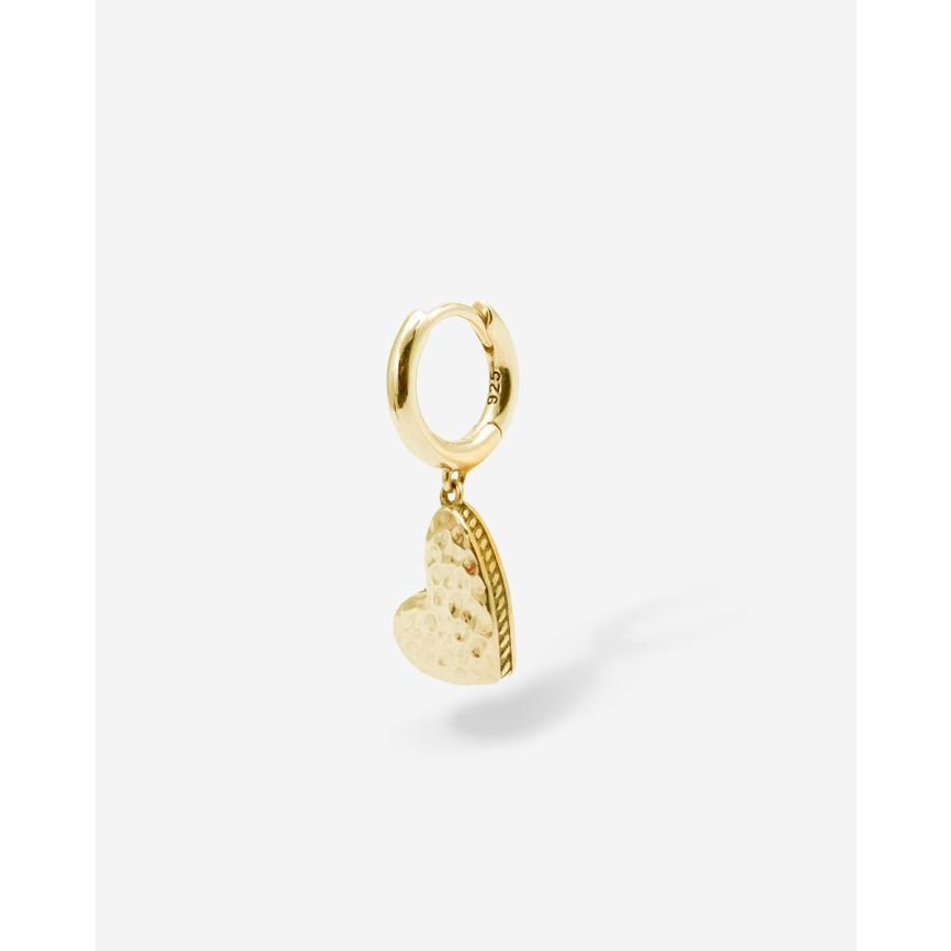 BUDDHATOBUDDHA - Oorbel hart single piece | 9mm