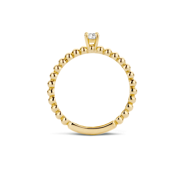 Blush Ring 1111YZI -  Geel Goud (14k) met Zirkonia