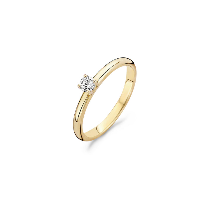 Blush Ring 1112YZI -  Geel Goud (14k) met Zirkonia