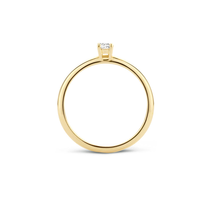 Blush Ring 1112YZI -  Geel Goud (14k) met Zirkonia