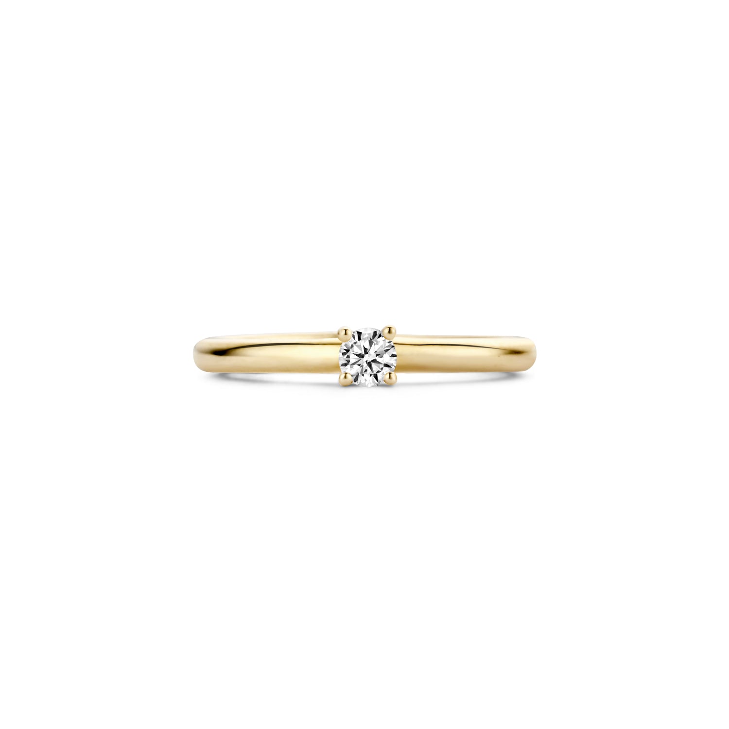 Blush Ring 1112YZI -  Geel Goud (14k) met Zirkonia