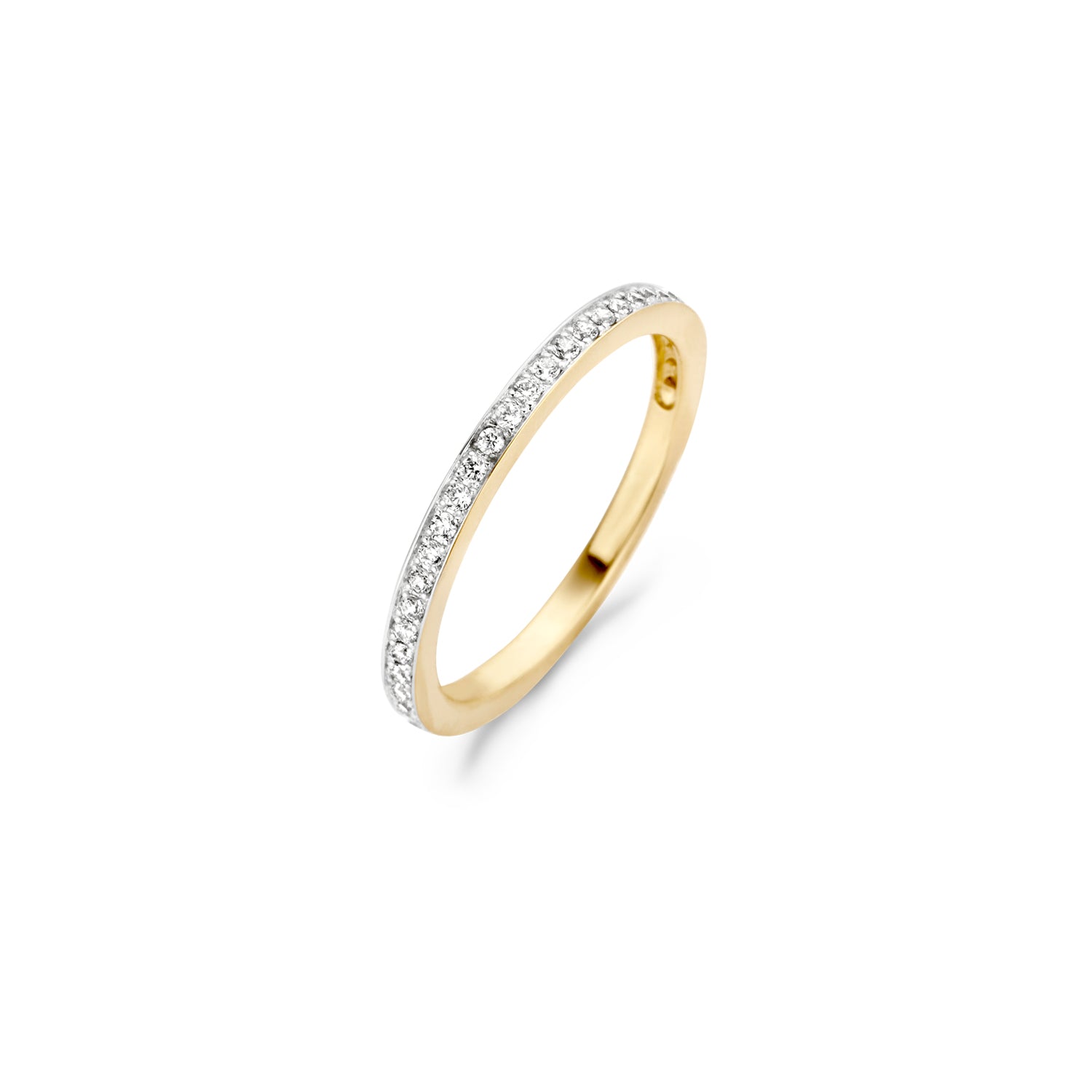 Blush Ring 1119BZI -  Geel en Wit Goud (14k) met Zirkonia
