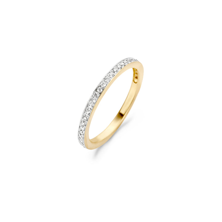 Blush Ring 1119BZI -  Geel en Wit Goud (14k) met Zirkonia