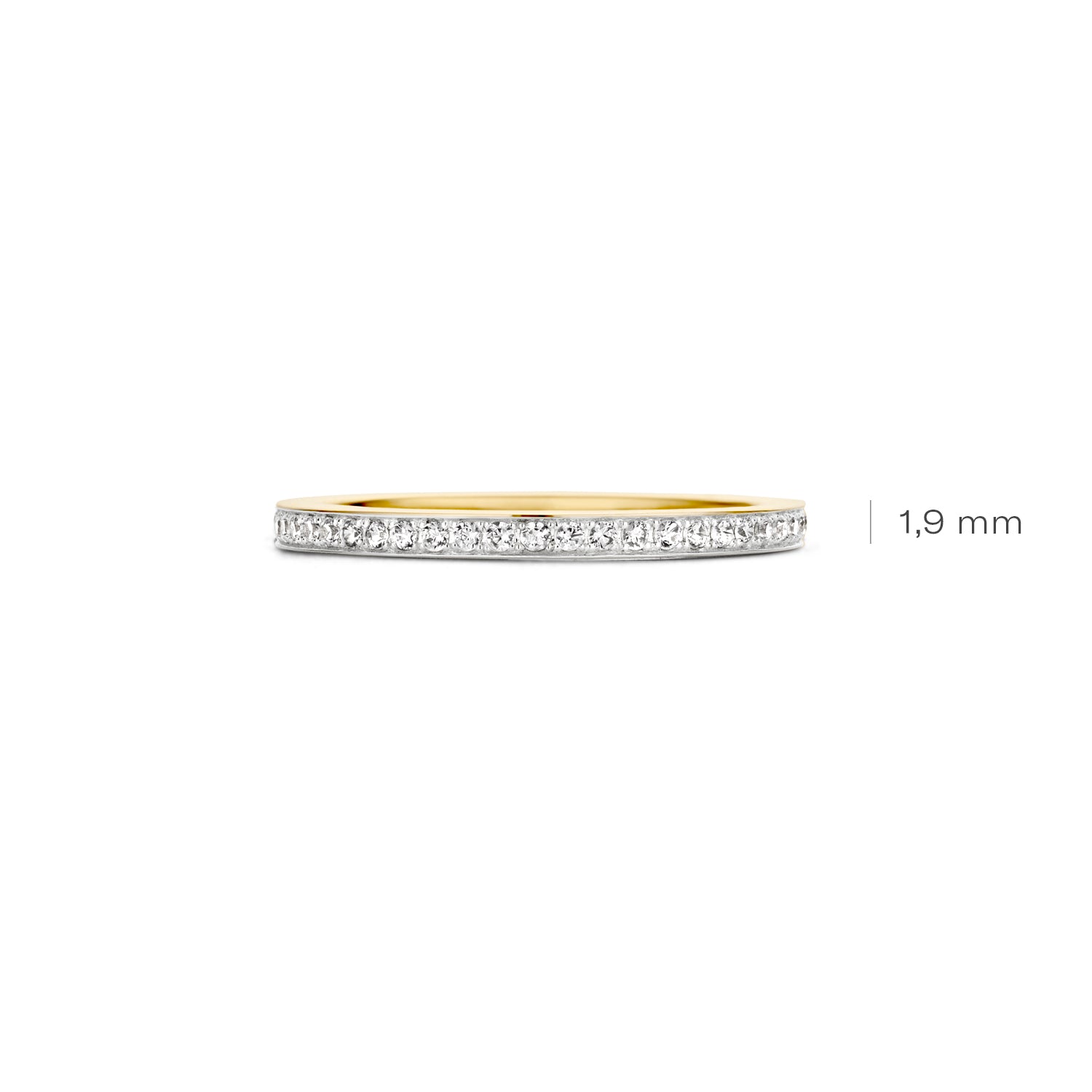 Blush Ring 1119BZI -  Geel en Wit Goud (14k) met Zirkonia