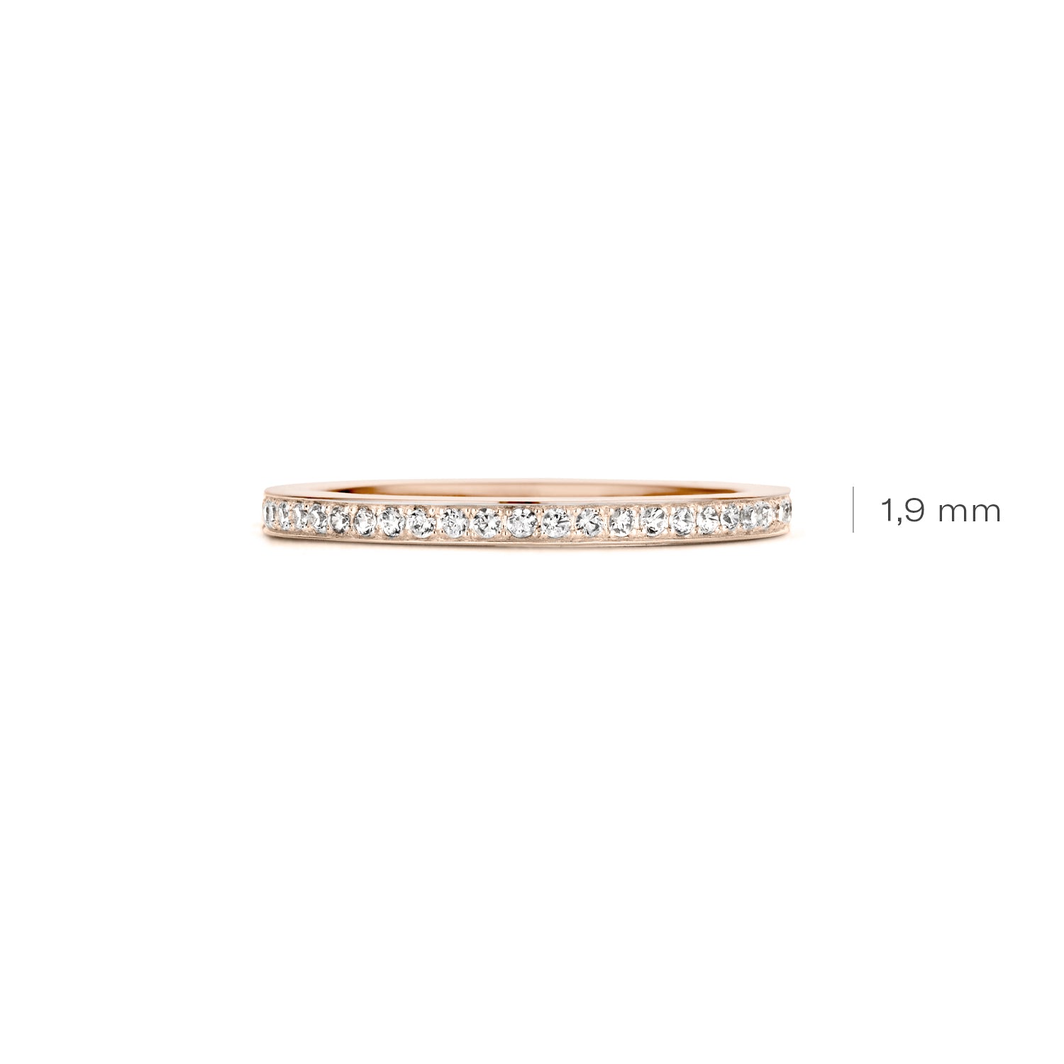 Blush Ring 1119RZI -  Rosé Goud (14k) met Zirkonia