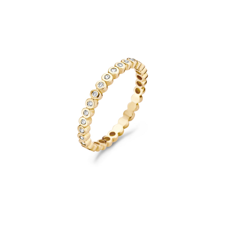 Blush Ring 1120YZI -  Geel Goud (14k) met Zirkonia