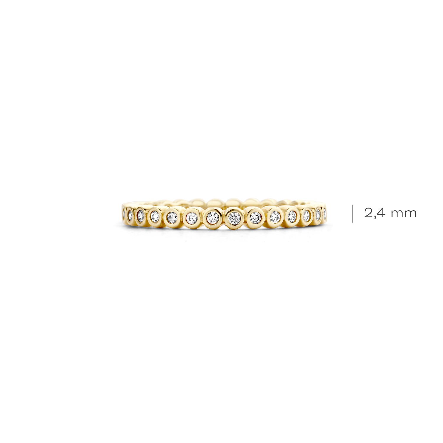 Blush Ring 1120YZI -  Geel Goud (14k) met Zirkonia
