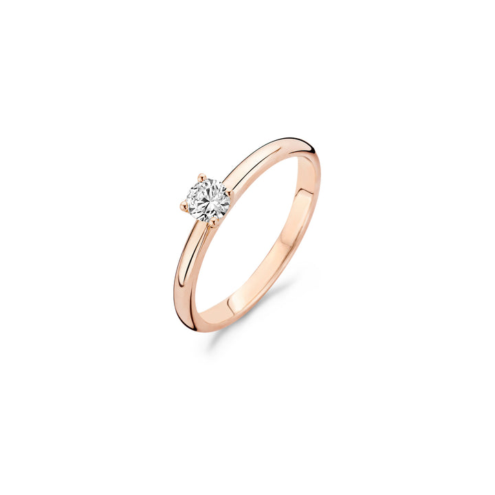 Blush Ring 1132RZI -  Rosé Goud (14k) met Zirkonia