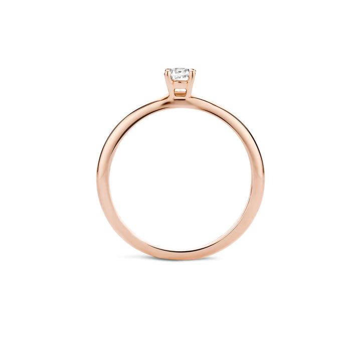 Blush Ring 1132RZI -  Rosé Goud (14k) met Zirkonia