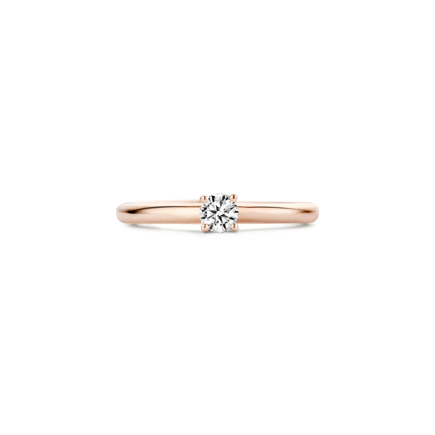 Blush Ring 1132RZI -  Rosé Goud (14k) met Zirkonia