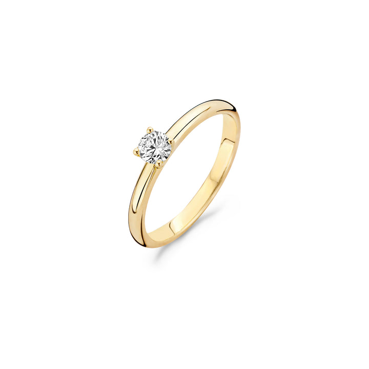 Blush Ring 1132YZI -  Geel Goud (14k) met Zirkonia