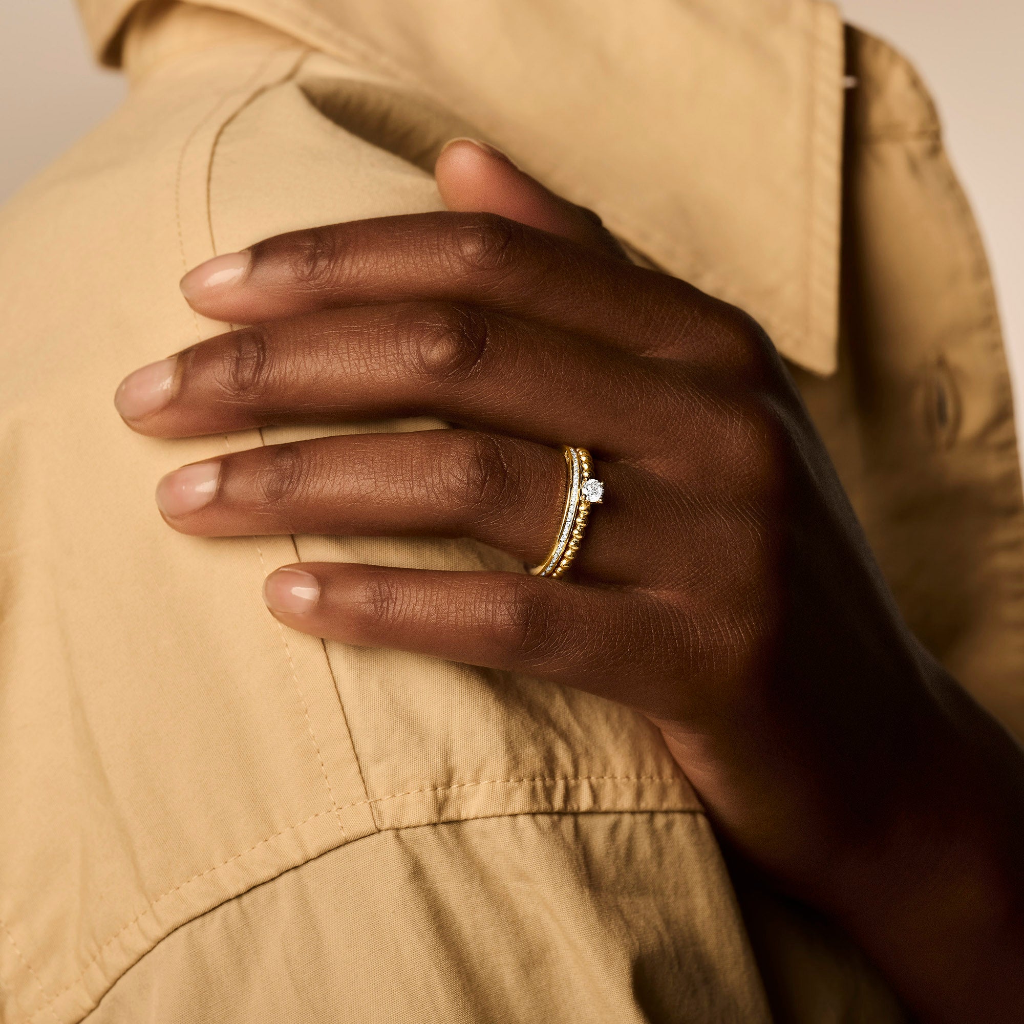 Blush Ring 1138YZI -  Geel Goud (14k) met Zirkonia