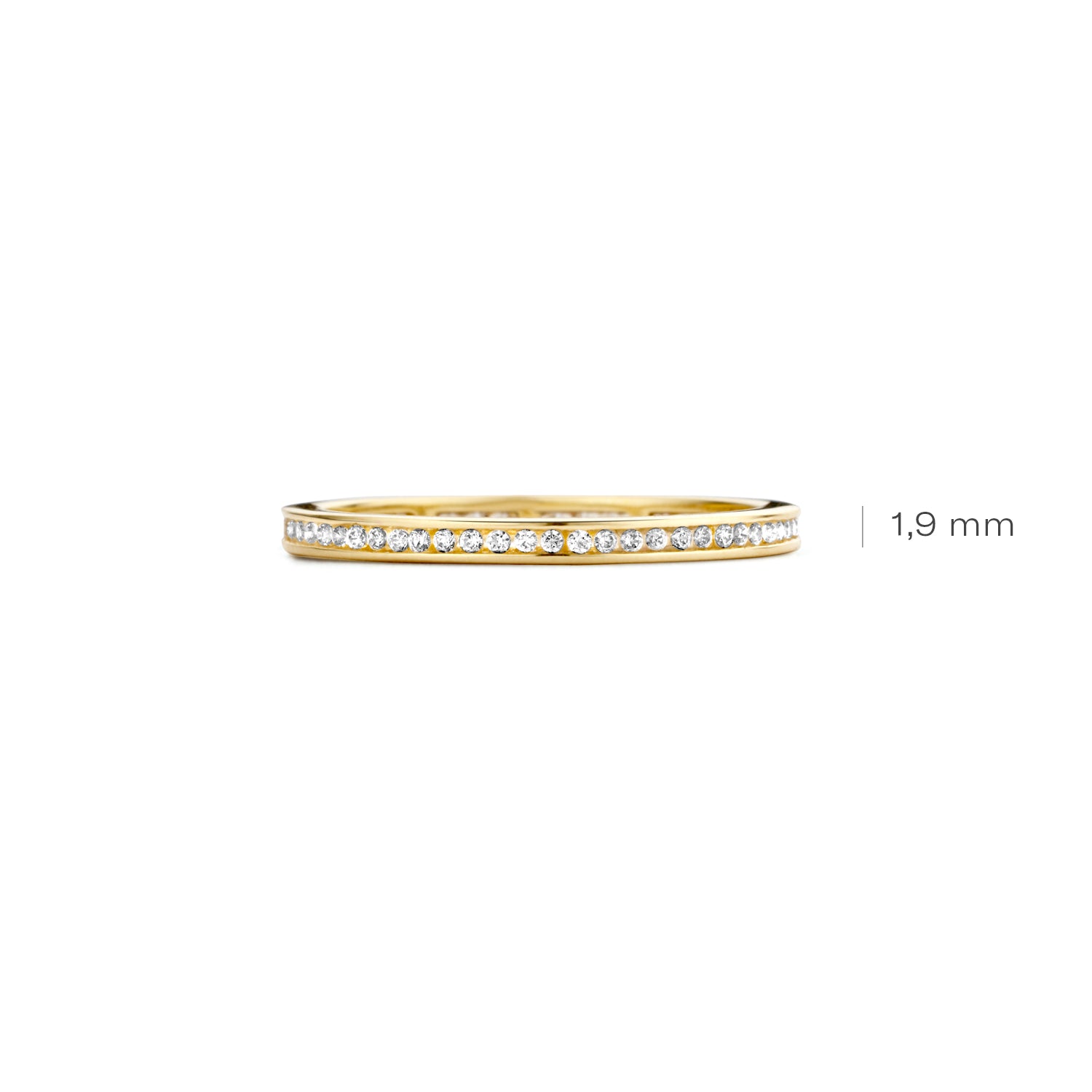 Blush Ring 1138YZI -  Geel Goud (14k) met Zirkonia
