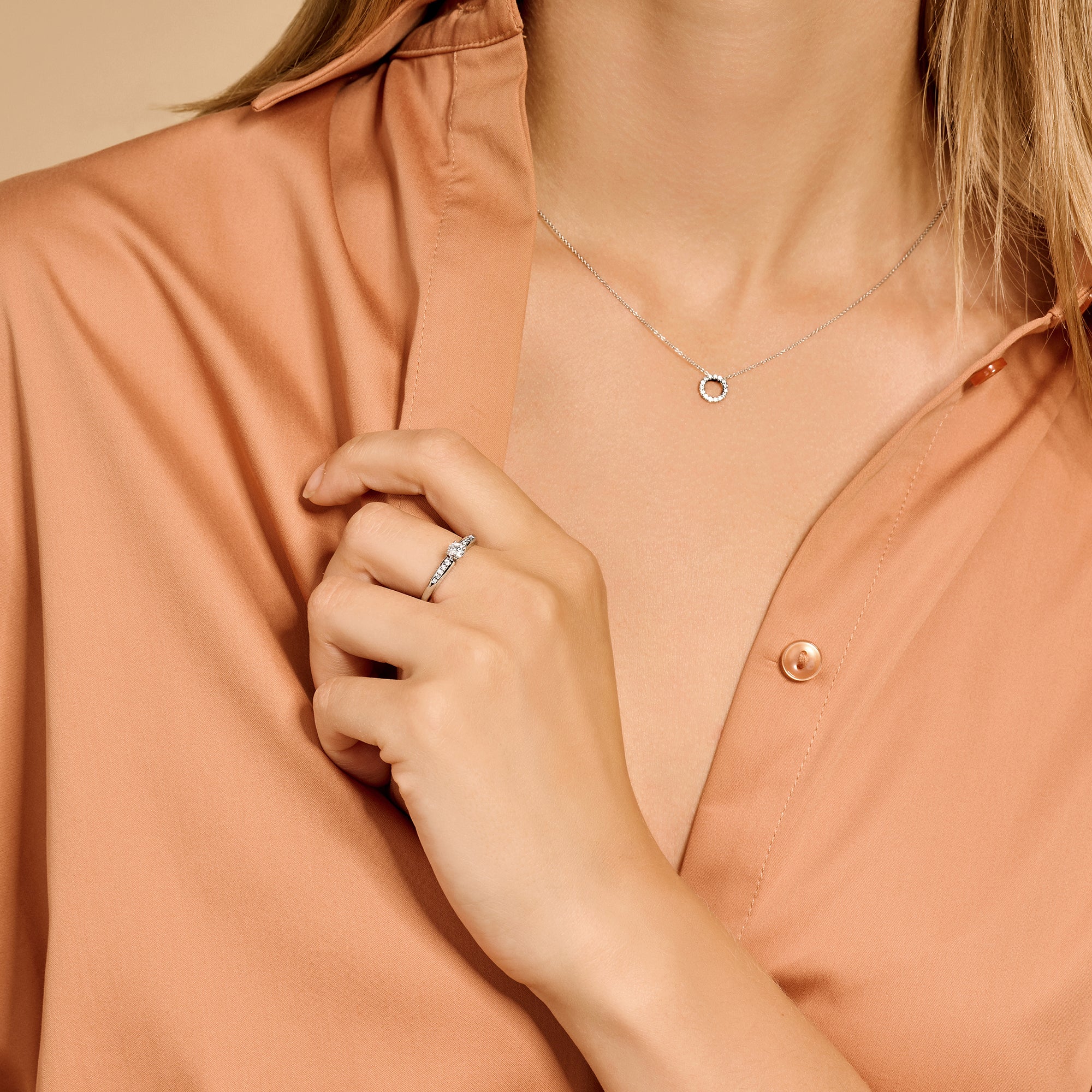 Blush Ring 1155WZI -  Wit Goud (14k) met Zirkonia