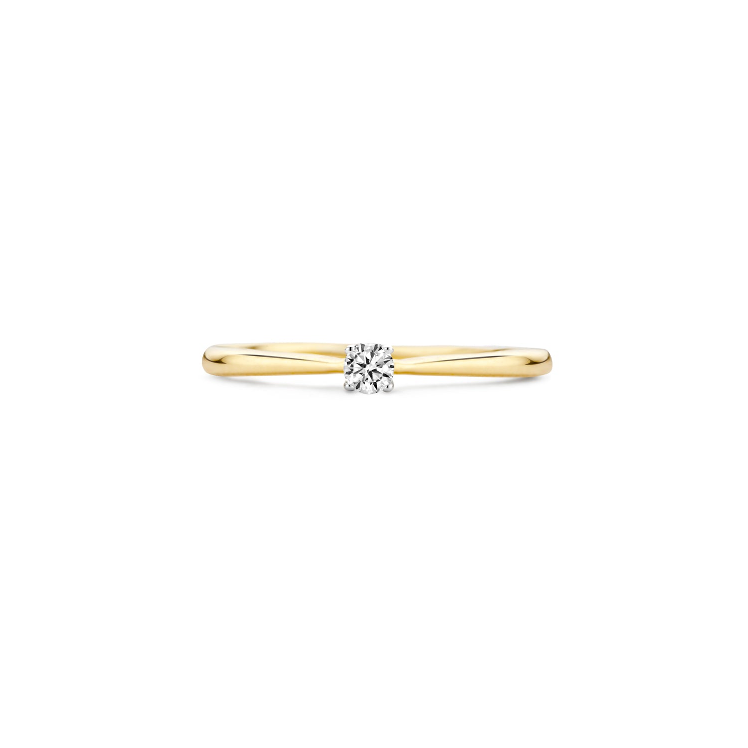 Blush Ring 1186BZI - Geel en Wit Goud  (14k) met Zirkonia