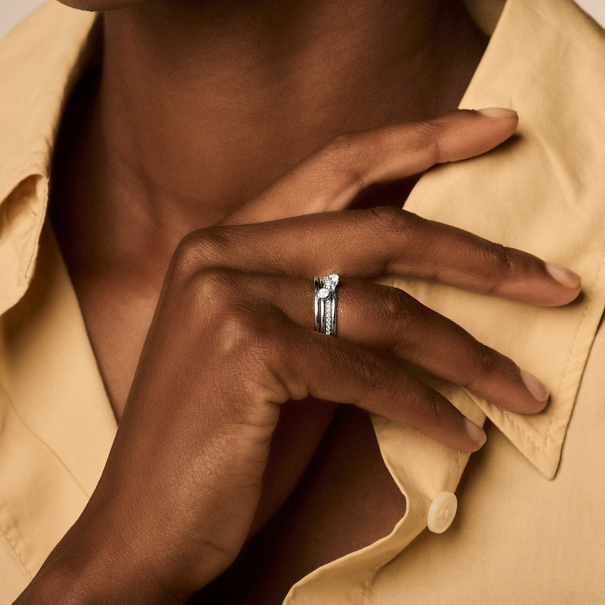 Blush Ring 1198WZI - Wit Goud (14k) met Zirkonia