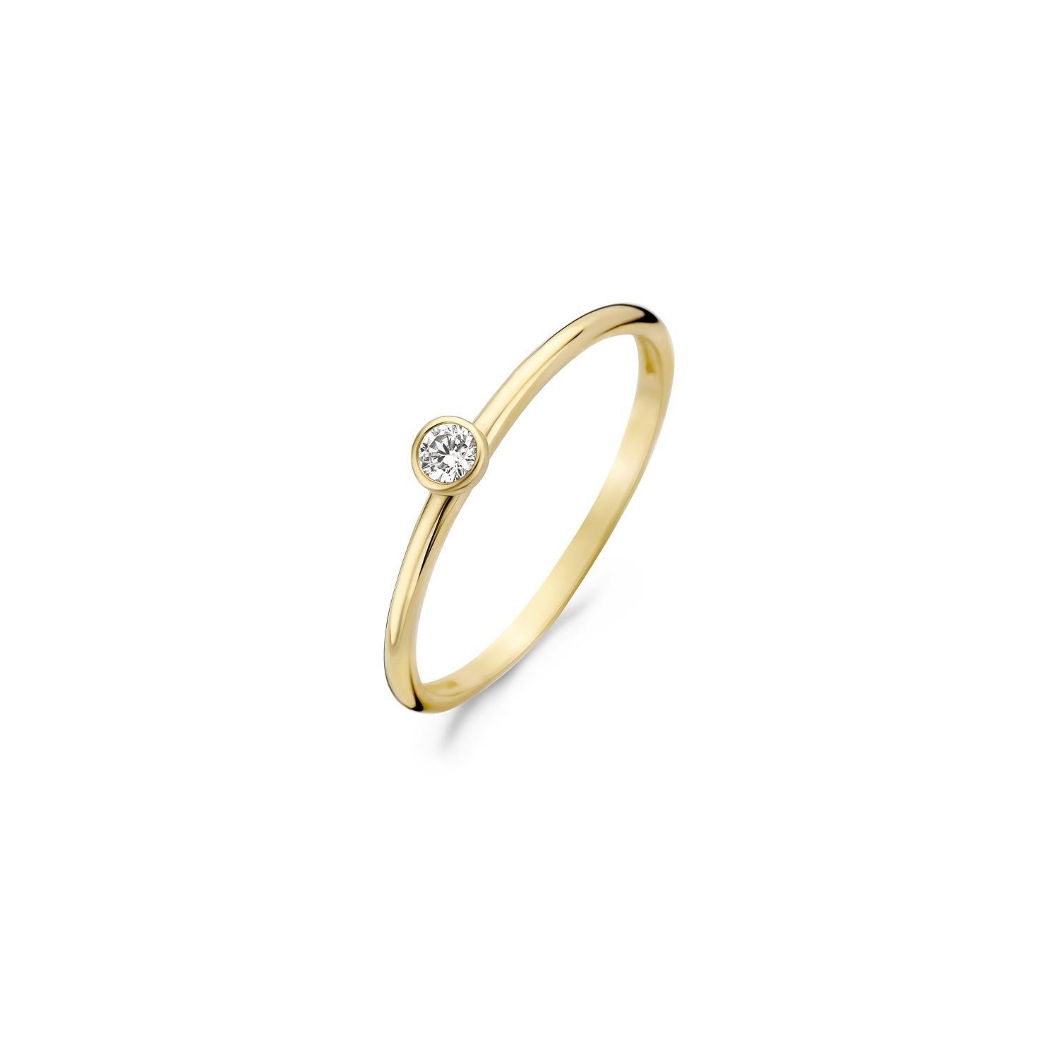Blush Ring 1198YZI - Geel Goud (14k ) met Zirkonia