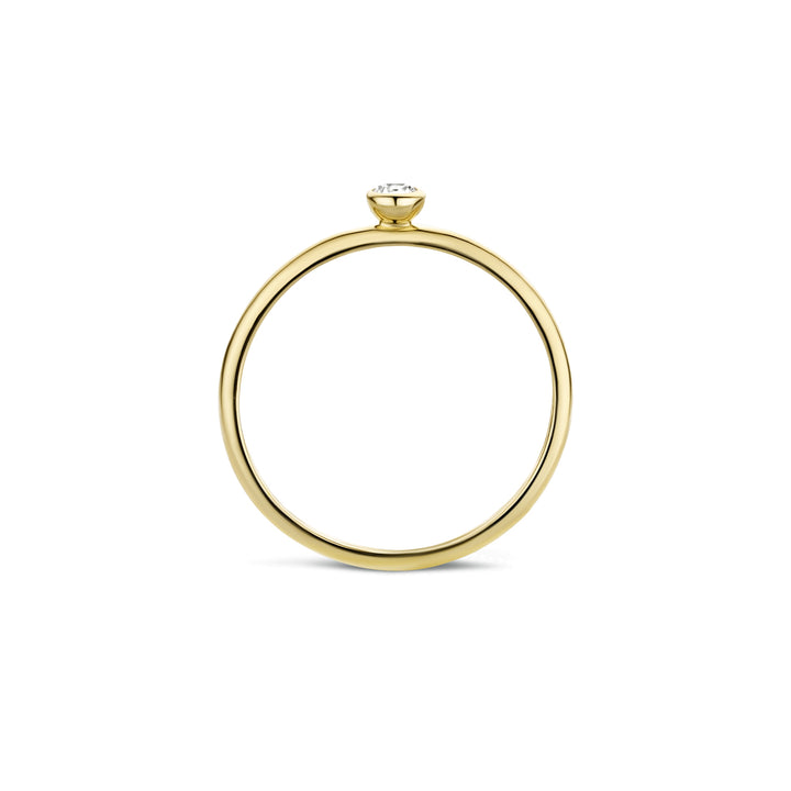 Blush Ring 1198YZI - Geel Goud (14k ) met Zirkonia