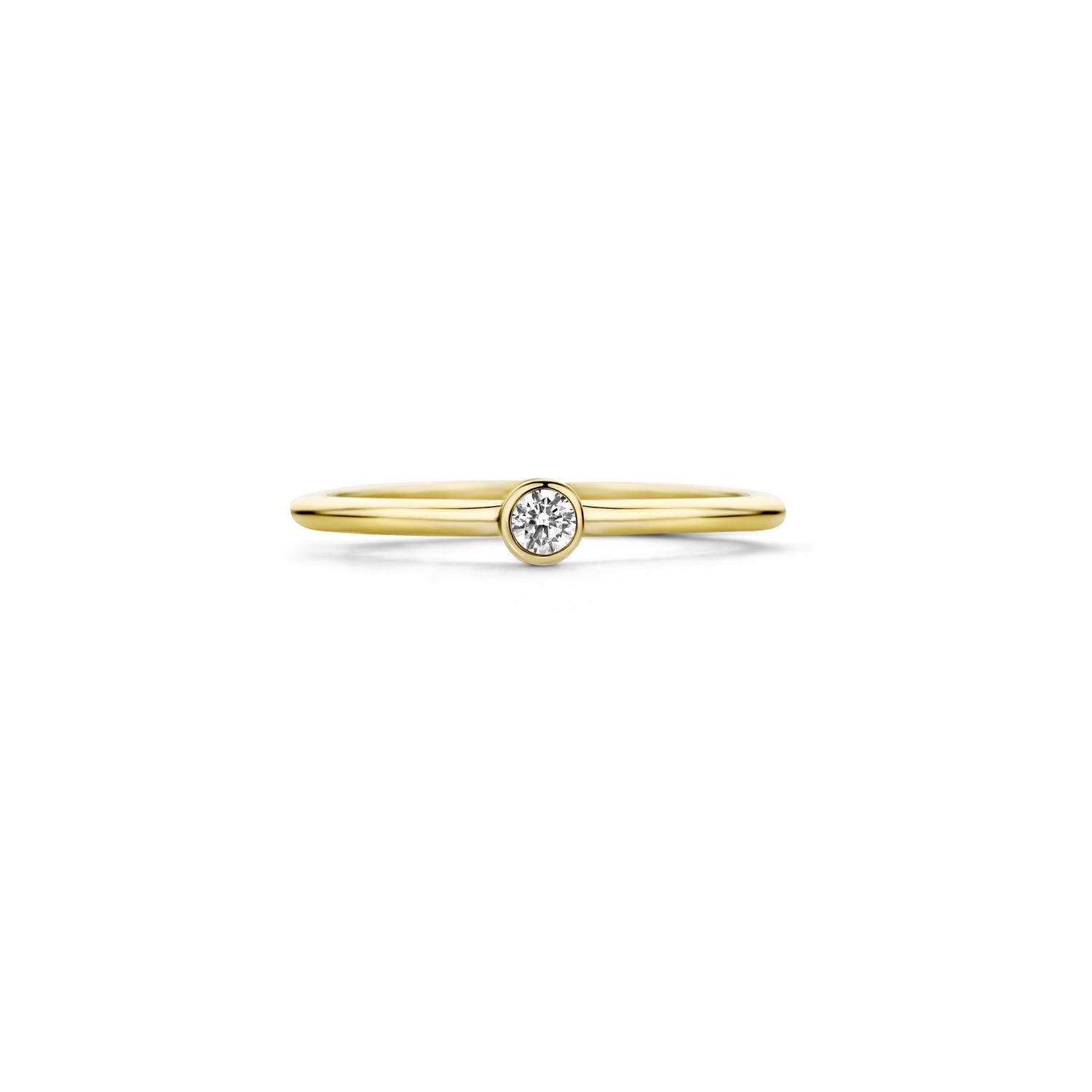 Blush Ring 1198YZI - Geel Goud (14k ) met Zirkonia