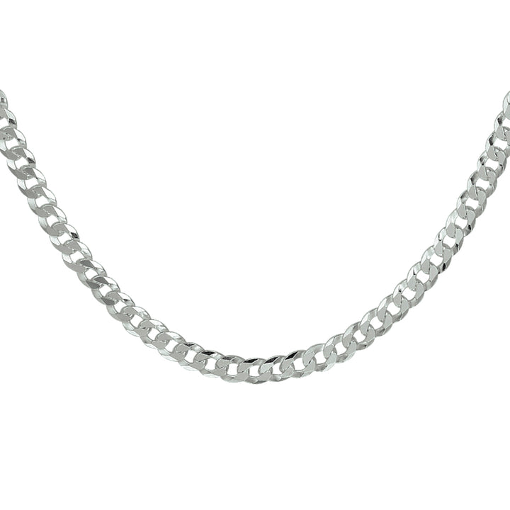 Zilveren collier 8-zijdes geslepen gourmette 4,3mm | 60 cm