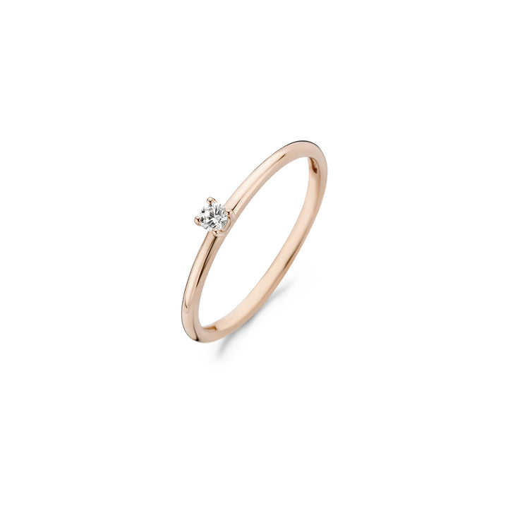 Blush Ring 1200RZI - Rosé Goud (14k) met Zirkonia