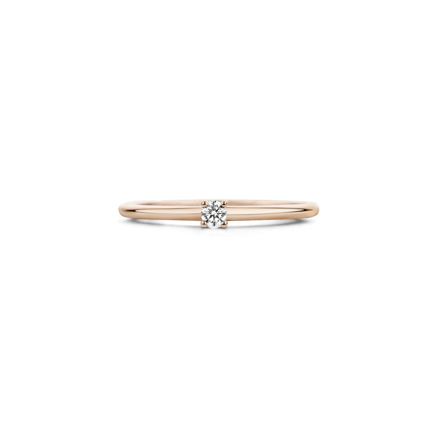 Blush Ring 1200RZI - Rosé Goud (14k) met Zirkonia