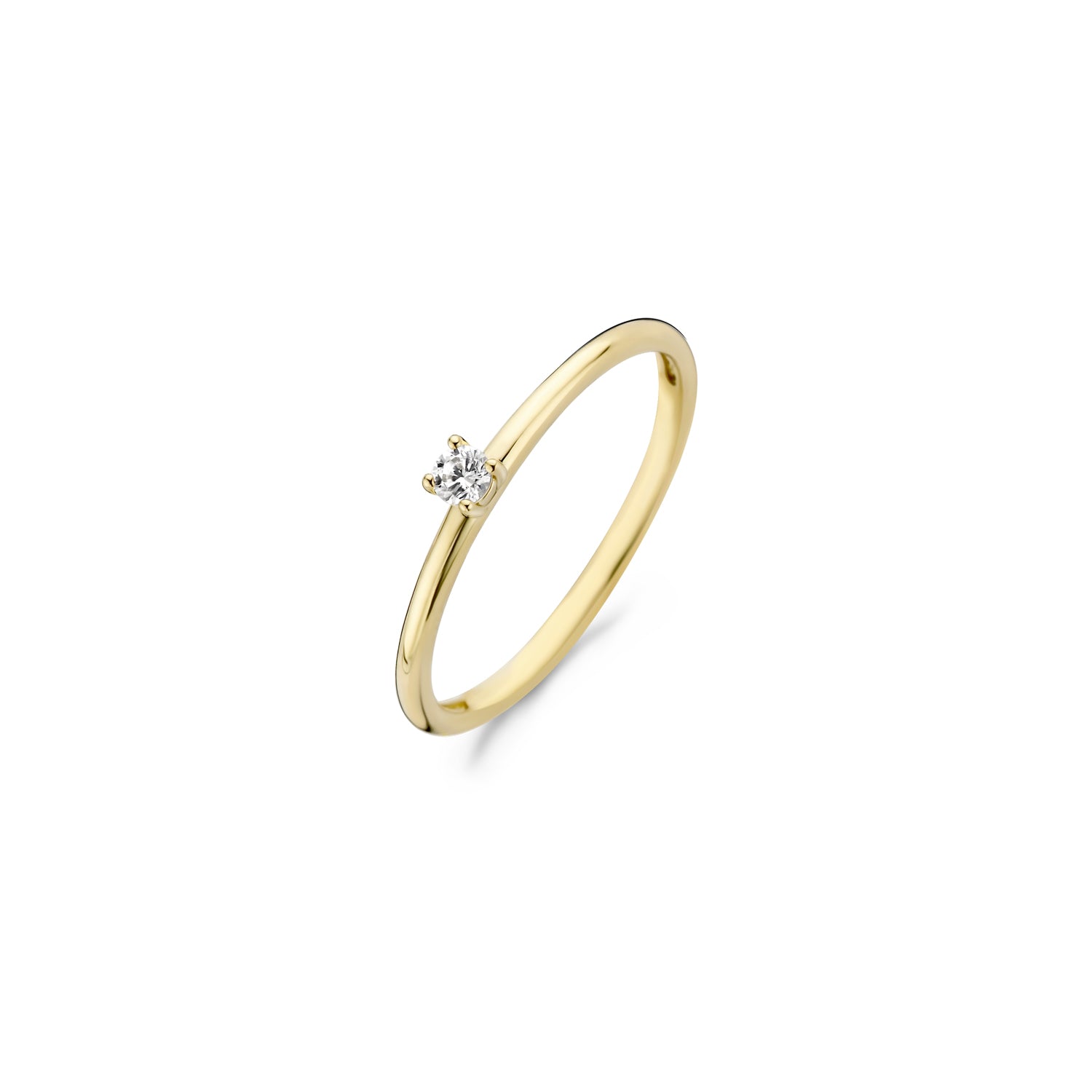 Blush Ring 1200YZI - Geel Goud (14k) met Zirkonia