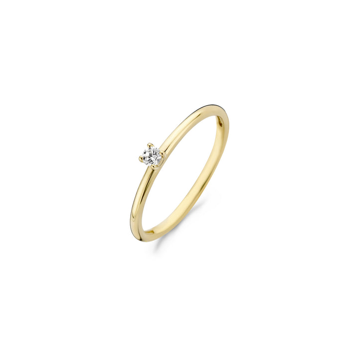 Blush Ring 1200YZI - Geel Goud (14k) met Zirkonia