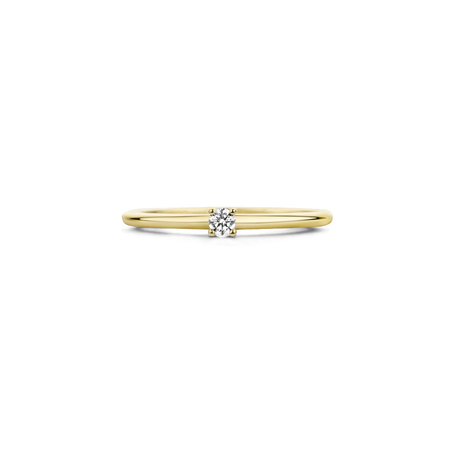 Blush Ring 1200YZI - Geel Goud (14k) met Zirkonia