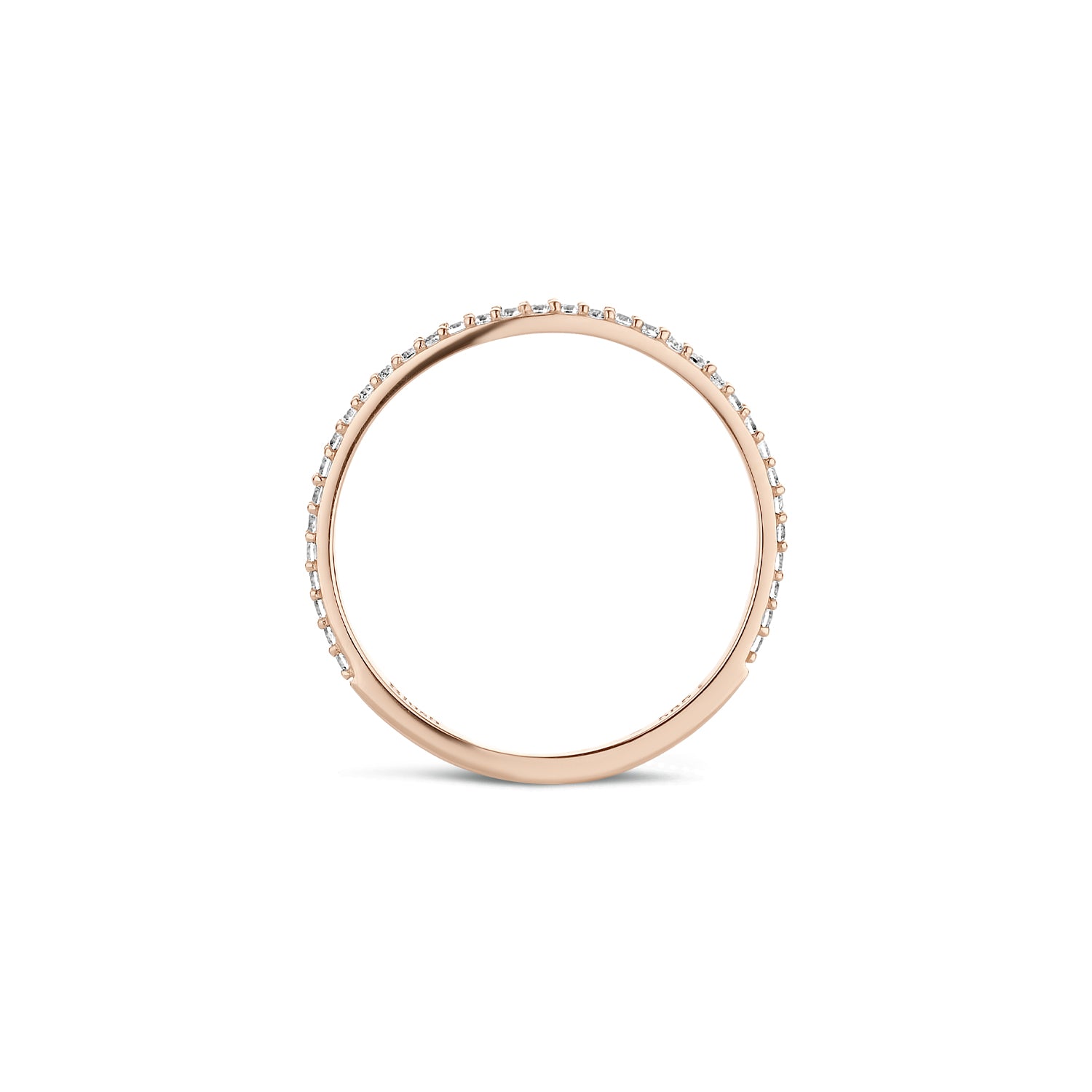 Blush Ring 1201RZI - Rosé Goud (14k) met Zirkonia